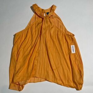 Old Navy Flowy Tie Neck Tank Blouse - L